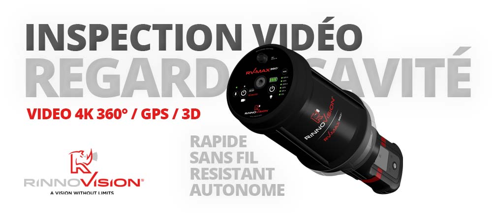 caméra d'inspection vidéo verticale Rinnovision RV-MAX 360